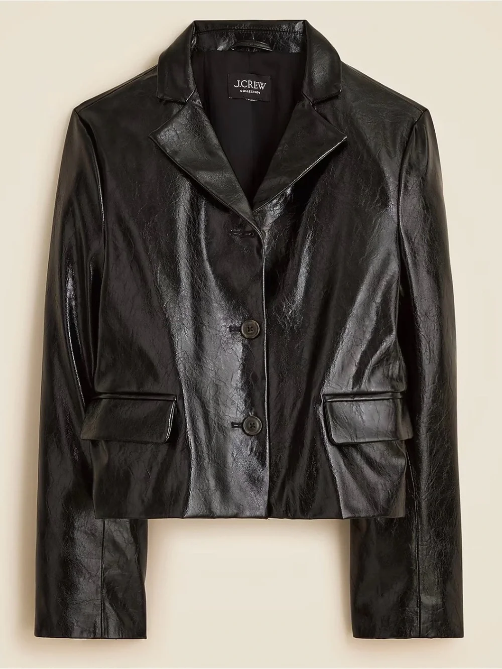 NWOT J Crew Faux Distressed Leather Shirt Jacket size 2 - Picture 1 of 8